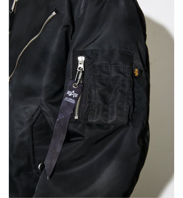 JOURNAL STANDARD「ALPHA / アルファ 別注 BLACK FADE MA-1」|ブルゾン・スタジャン|