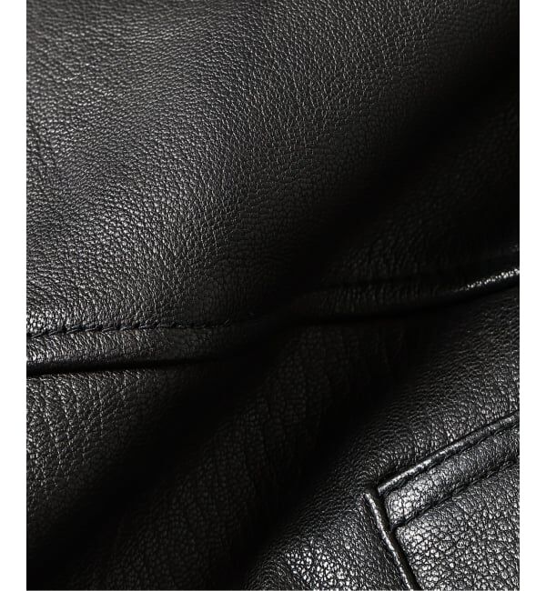 JOURNAL STANDARD「ゴートレザー ウォッシュド カーコート」|ライダースジャケット|