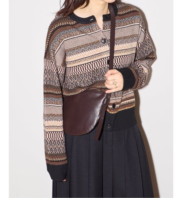 journal standard L'essage「ジャガードカーディガン」|カーディガン|ブラック