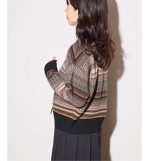 journal standard L'essage「ジャガードカーディガン」|カーディガン|