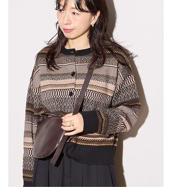 journal standard L'essage「ジャガードカーディガン」|カーディガン|