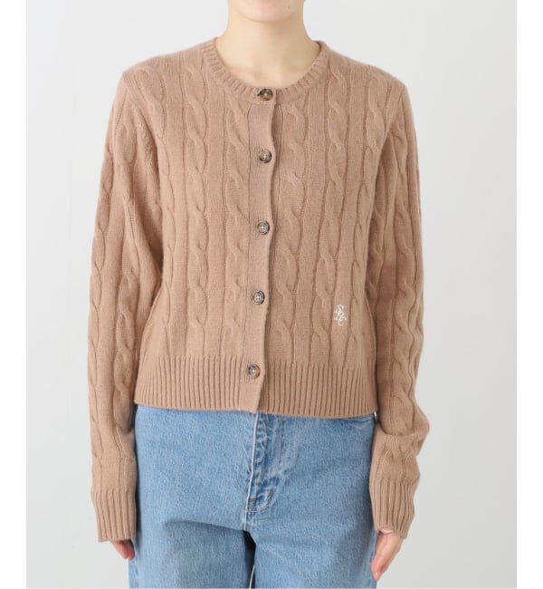 journal standard L'essage「【SPORTY&RICH/スポーティアンドリッチ】SRC Cableknit Cashmere Cardigan」|カーディガン|キャメル