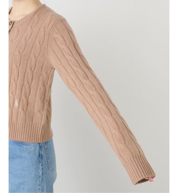 journal standard L'essage「【SPORTY&RICH/スポーティアンドリッチ】SRC Cableknit Cashmere Cardigan」|カーディガン|