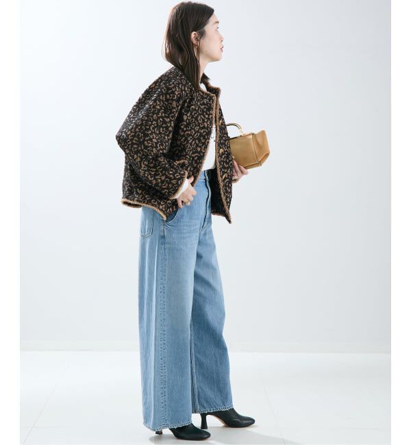 journal standard L'essage「【SP】GIOLICA LEOPARDドルマンジャケット」|ノーカラージャケット|