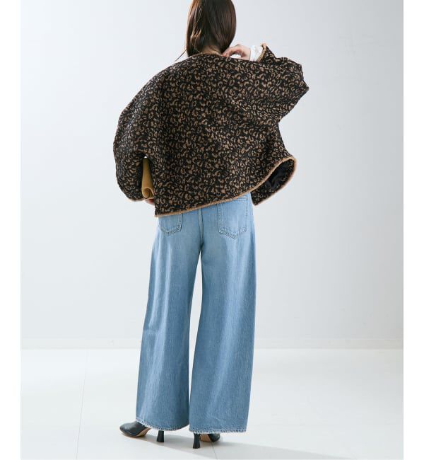 journal standard L'essage「【SP】GIOLICA LEOPARDドルマンジャケット」|ノーカラージャケット|