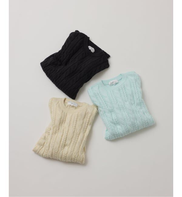 JOURNAL STANDARD「【FOLL / フォル】superfine cotton cable sweater」|ニット・セーター|