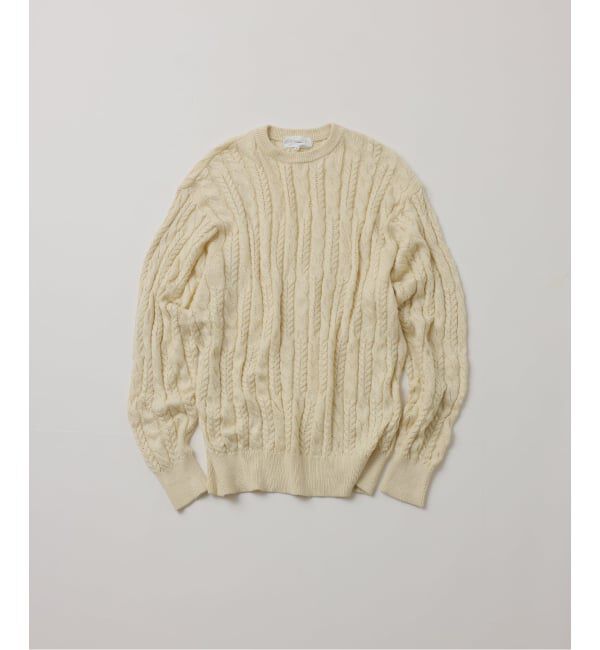 JOURNAL STANDARD「【FOLL / フォル】superfine cotton cable sweater」|ニット・セーター|ナチュラル