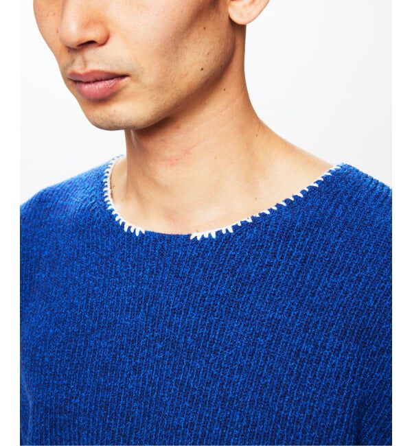 J.S.Homestead「J.S.Homestead / ブランケット ステッチ リブ ニット」|ニット・セーター|