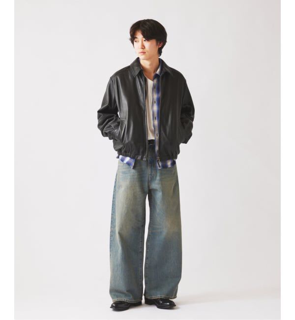 JOURNAL STANDARD relume「ラムレザー ジップジャケット」|ライダースジャケット|