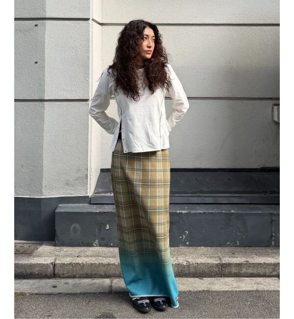 Oriens JOURNAL STANDARD「チェックグラディエントスカート」|スカート|