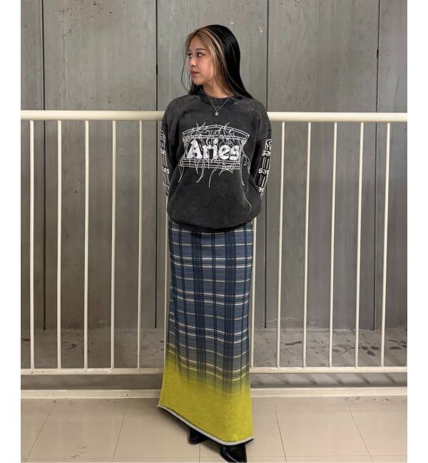 Oriens JOURNAL STANDARD「チェックグラディエントスカート」|スカート|