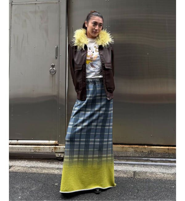 Oriens JOURNAL STANDARD「チェックグラディエントスカート」|スカート|