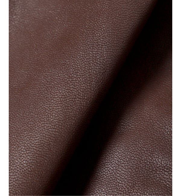 JOURNAL STANDARD「ゴート レザー エイジング ジップ フーディ ブルゾン」|ライダースジャケット|