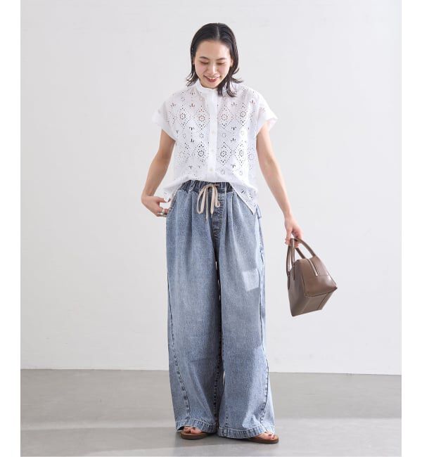 JOURNAL STANDARD「《追加》イージーデニムワイドパンツ」|デニム|