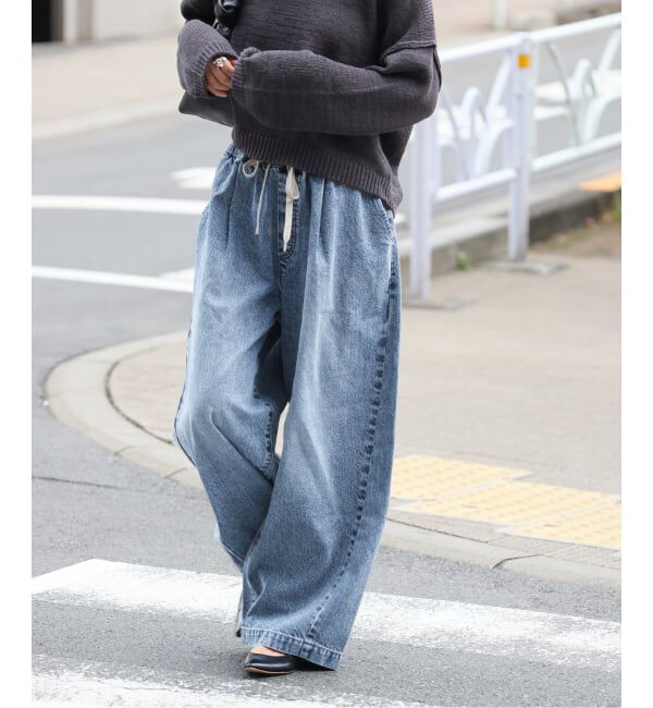 JOURNAL STANDARD「《追加》イージーデニムワイドパンツ」|デニム|