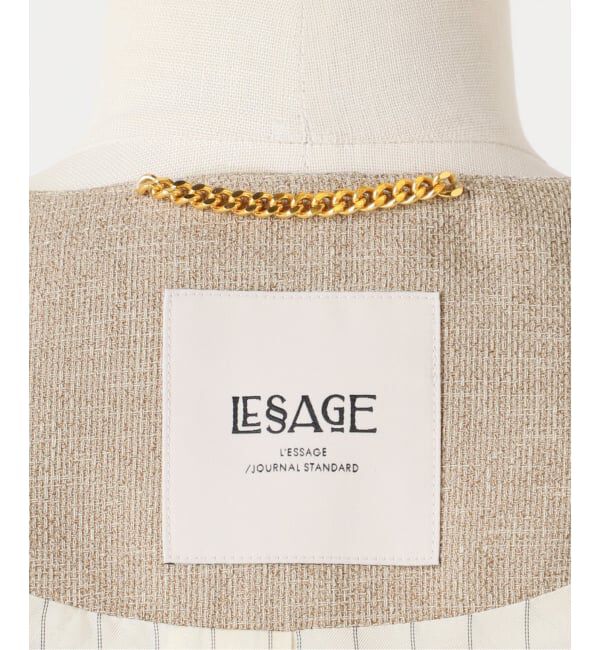 journal standard L'essage「【金子綾さん着用】リノオックス Vネックジャケット」|ノーカラージャケット|