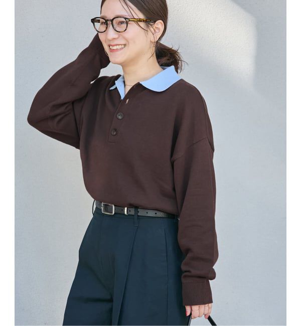 JOURNAL STANDARD「《追加2》ラガーニット」|ニット・セーター|ブラウン