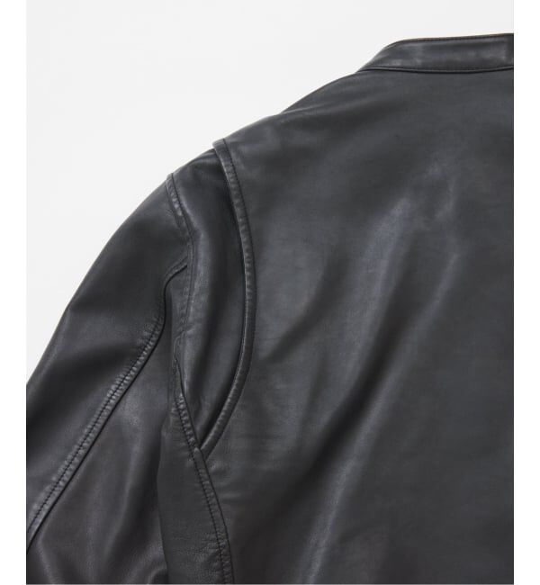 JOURNAL STANDARD「ウォッシュ シープ レザー シングル ライダース」|ライダースジャケット|