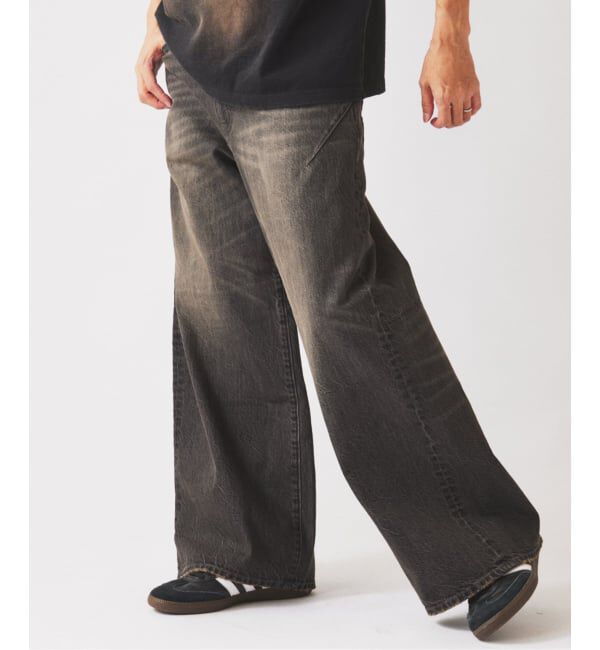 JOURNAL STANDARD relume「《予約》スモーキーデニム 11oz ワイド エンジニアド パンツ」|デニム|