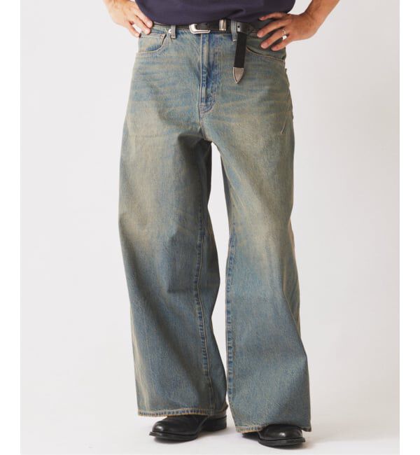 JOURNAL STANDARD relume「《予約》スモーキーデニム 11oz ワイド エンジニアド パンツ」|デニム|
