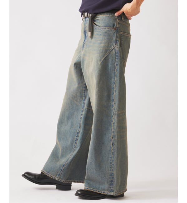 JOURNAL STANDARD relume「《予約》スモーキーデニム 11oz ワイド エンジニアド パンツ」|デニム|