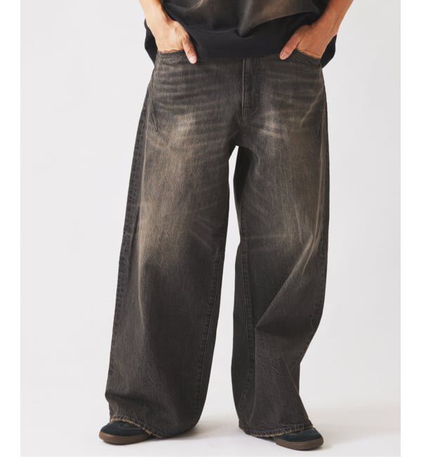 JOURNAL STANDARD relume「《予約》スモーキーデニム 11oz ワイド エンジニアド パンツ」|デニム|