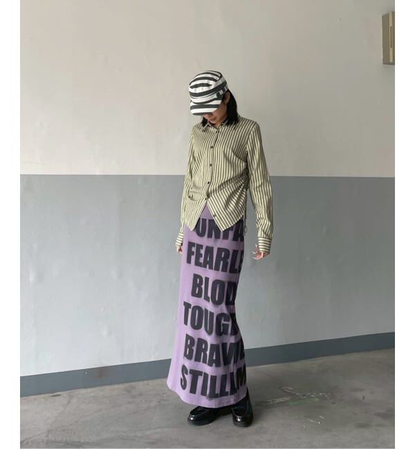 Oriens JOURNAL STANDARD「《追加予約》ロゴロングスカート」|スカート|