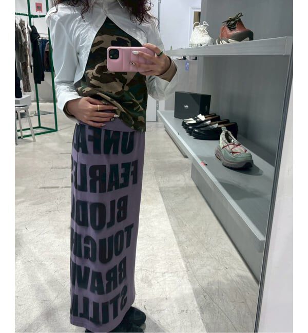 Oriens JOURNAL STANDARD「《追加予約》ロゴロングスカート」|スカート|