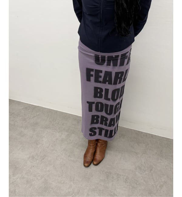 Oriens JOURNAL STANDARD「《追加予約》ロゴロングスカート」|スカート|