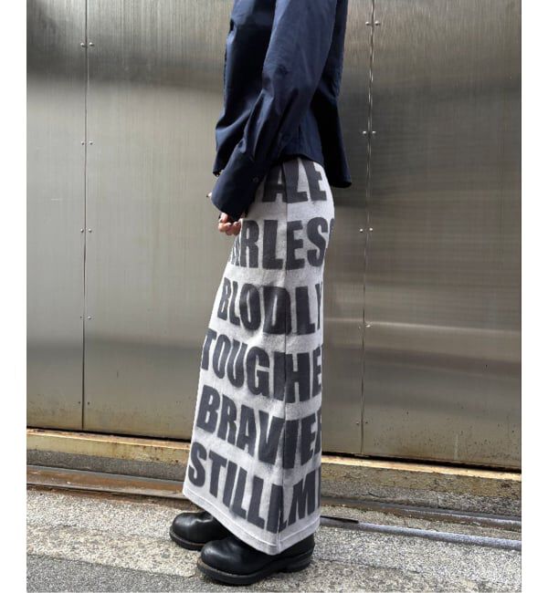 Oriens JOURNAL STANDARD「《追加予約》ロゴロングスカート」|スカート|