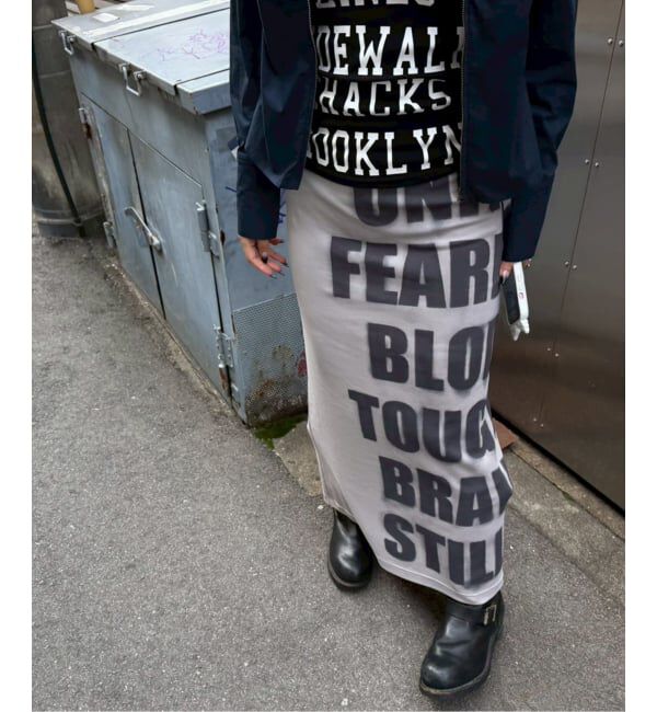 Oriens JOURNAL STANDARD「《追加予約》ロゴロングスカート」|スカート|