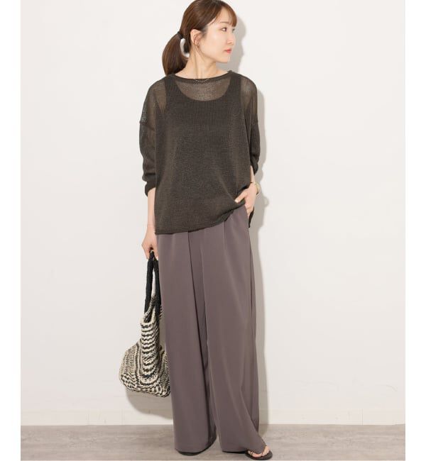 JOURNAL STANDARD relume「《追加予約 / 新色》PEリネンルーズプルオーバー」|ニット・セーター|