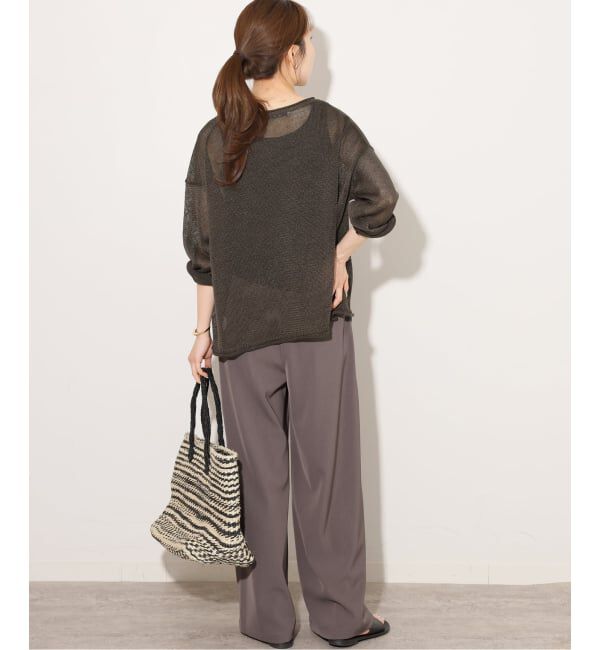 JOURNAL STANDARD relume「《追加予約 / 新色》PEリネンルーズプルオーバー」|ニット・セーター|