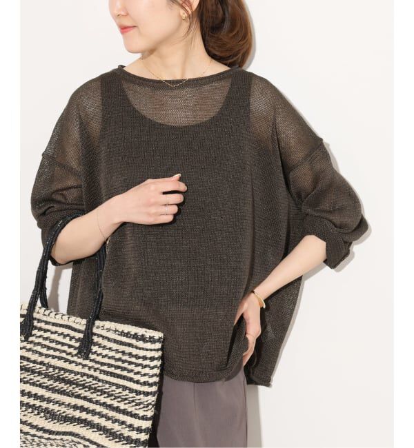 JOURNAL STANDARD relume「《追加予約 / 新色》PEリネンルーズプルオーバー」|ニット・セーター|グレー