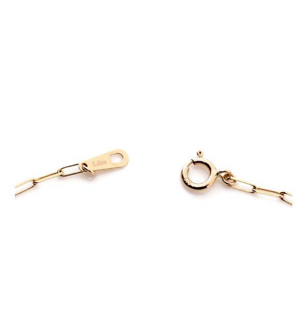 Lilas by Spick&Span「オニキスピラミッドモチーフ5ピースネックレス K10」|ネックレス|