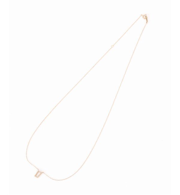 Lilas by Spick&Span「トラペゾイドダイヤ50cmネックレス K10」|ネックレス|
