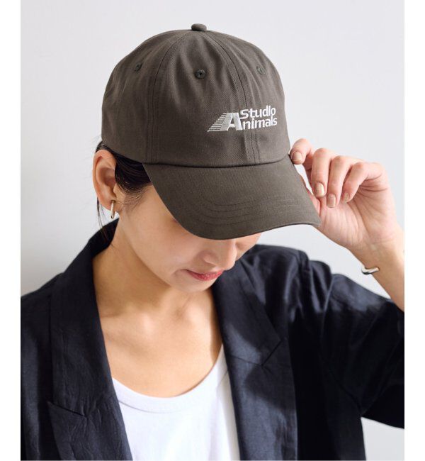 FRAMeWORK「STUDIO WEAREALLANIMALS 別注 TEAM LOGO」|キャップ・キャスケット|グレー