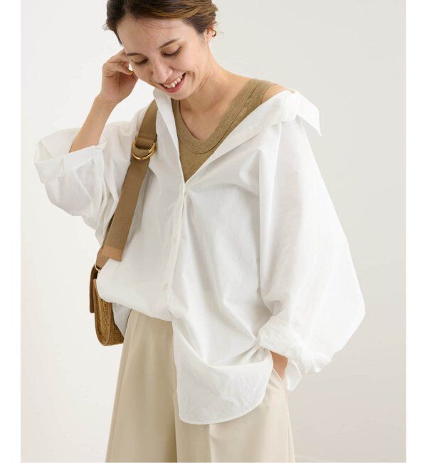 FRAMeWORK「≪追加≫ハーフスリーブポンチョシャツ」|シャツ・ブラウス|