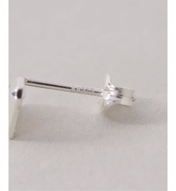 Spick and Span「【SAMH by LILAS】ダイヤモンドカットシェルピアス SV（両耳）」|ピアス|