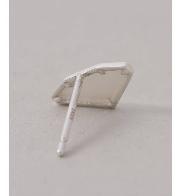 Spick and Span「【SAMH by LILAS】ダイヤモンドカットシェルピアス SV（両耳）」|ピアス|