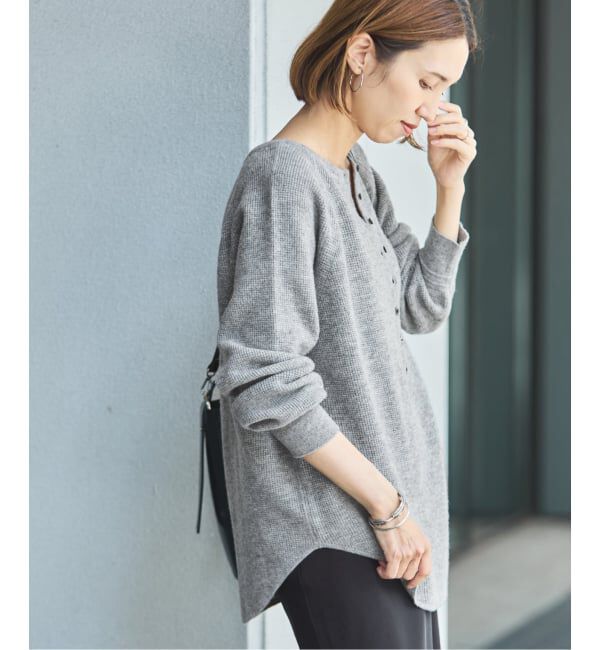 FRAMeWORK「≪WEB限定追加≫ウールワッフルヘンリーネック」|ニット・セーター|