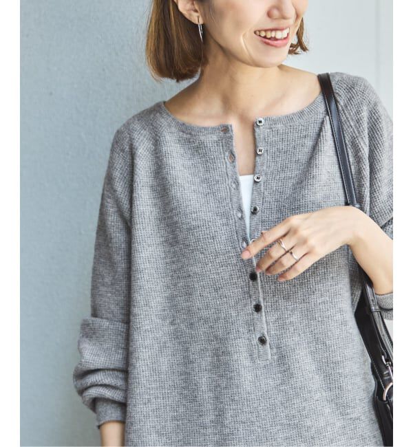 FRAMeWORK「≪WEB限定追加≫ウールワッフルヘンリーネック」|ニット・セーター|