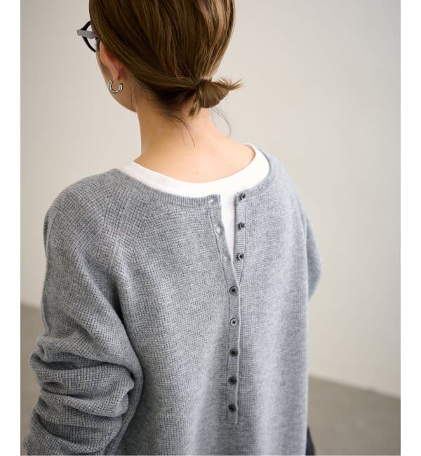 FRAMeWORK「≪WEB限定追加≫ウールワッフルヘンリーネック」|ニット・セーター|