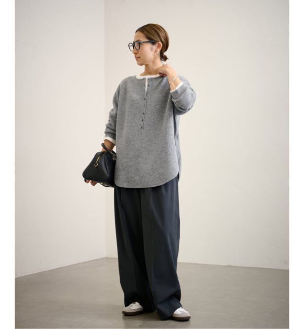 FRAMeWORK「≪WEB限定追加≫ウールワッフルヘンリーネック」|ニット・セーター|