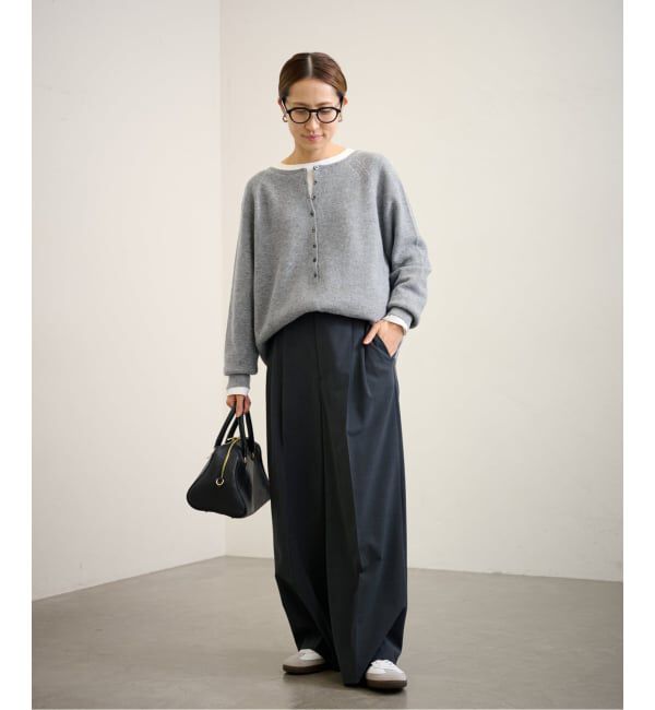 FRAMeWORK「≪WEB限定追加≫ウールワッフルヘンリーネック」|ニット・セーター|