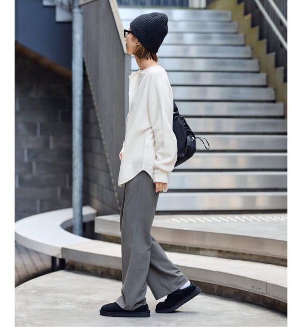 FRAMeWORK「≪WEB限定追加≫ウールワッフルヘンリーネック」|ニット・セーター|