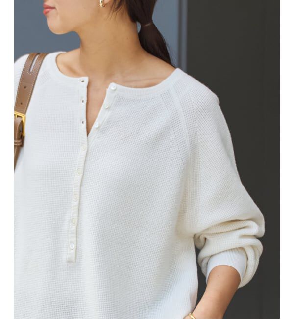 FRAMeWORK「≪WEB限定追加≫ウールワッフルヘンリーネック」|ニット・セーター|