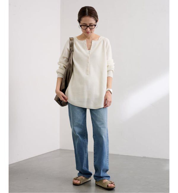 FRAMeWORK「≪WEB限定追加≫ウールワッフルヘンリーネック」|ニット・セーター|