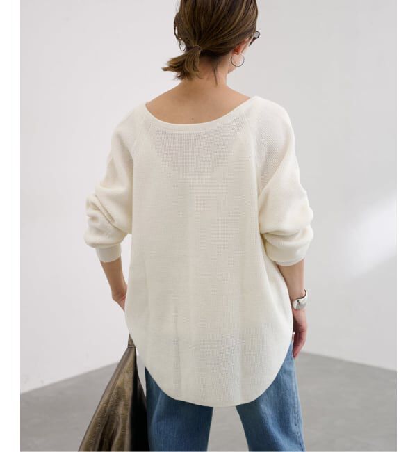 FRAMeWORK「≪WEB限定追加≫ウールワッフルヘンリーネック」|ニット・セーター|