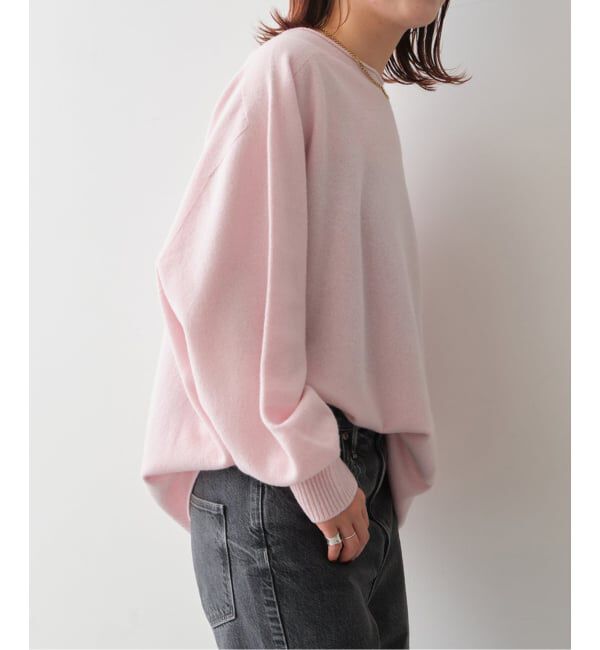 Spick and Span「《新色有り / 追加2》CHESSルーズボートネックプルオーバー」|ニット・セーター|